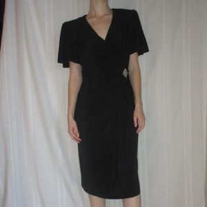 Vintage Rimini Saks Fifth Avenue Black Wrap Dress